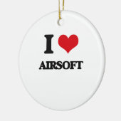 I Liebe Airsoft Keramikornament (Links)