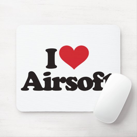I Liebe Airsoft Mousepad (Mit Mouse)