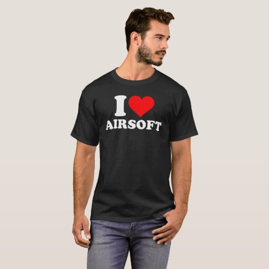 I Liebe Airsoft T-Shirt (Vorne ganz)