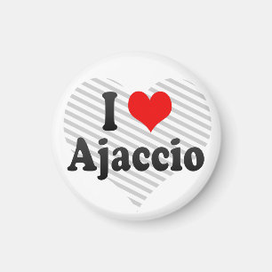 I Liebe Ajaccio, Frankreich Magnet