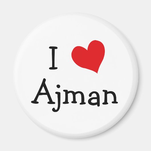 I Liebe Ajman Magnet (Vorne)