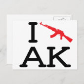 I Liebe AK - AK47 - Postkarte (Vorne/Hinten)