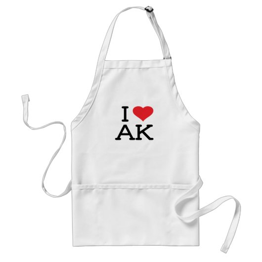 I Liebe AK - Herz - Schürze (Vorne)
