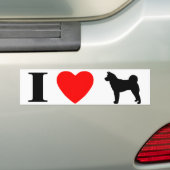 I Liebe Akitas Autoaufkleber (Auf Auto)