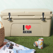 I Liebe Akron Aufkleber (Kühler)