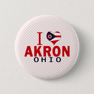 I Liebe Akron, Ohio Button