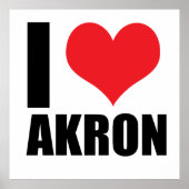 I Liebe Akron Poster (Vorne)