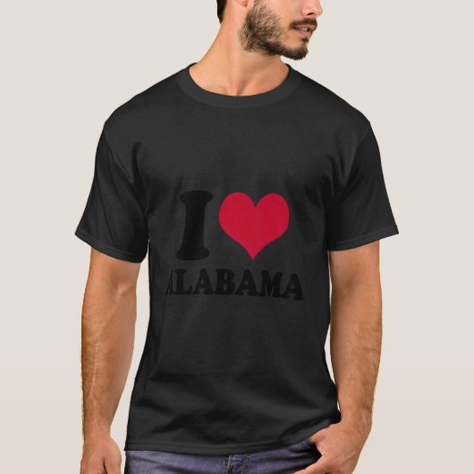 I Liebe Alabama Al T-Shirt (Vorderseite)