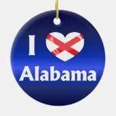 I Liebe Alabama Keramikornament (Hinten)