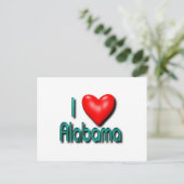 I Liebe Alabama Postkarte (Stehend Vorderseite)