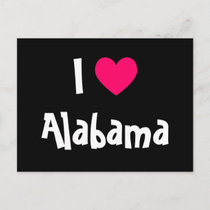 I Liebe Alabama Postkarte