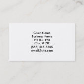 I Liebe Alabama Visitenkarte (Rückseite)