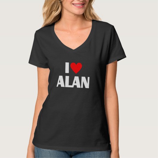 I Liebe Alan I Heart Alan T-Shirt (Vorderseite)