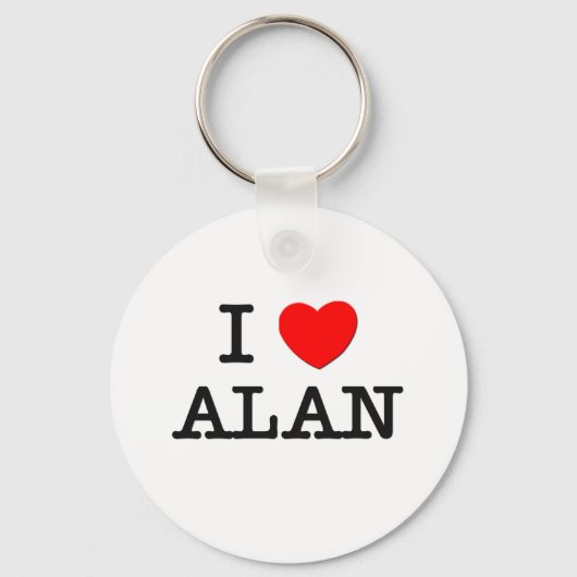 I Liebe Alan Schlüsselanhänger (Vorderseite)