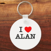 I Liebe Alan Schlüsselanhänger (Vorderseite)