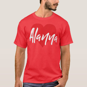 I Liebe Alanna Vorname T I Herz T-Shirt