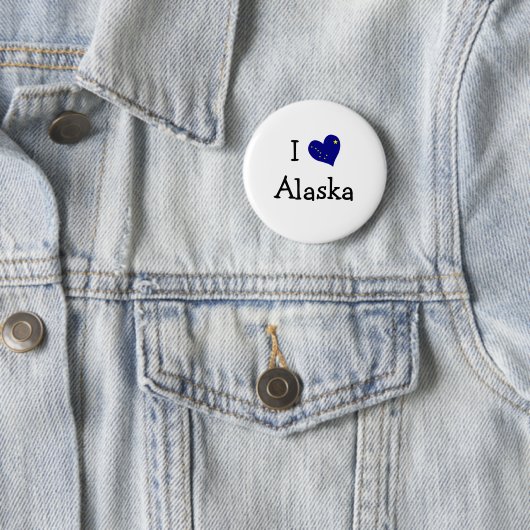 I Liebe Alaska Button (Beispiel)