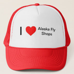 I Liebe-Alaska-Fliegen-Geschäfte Truckerkappe