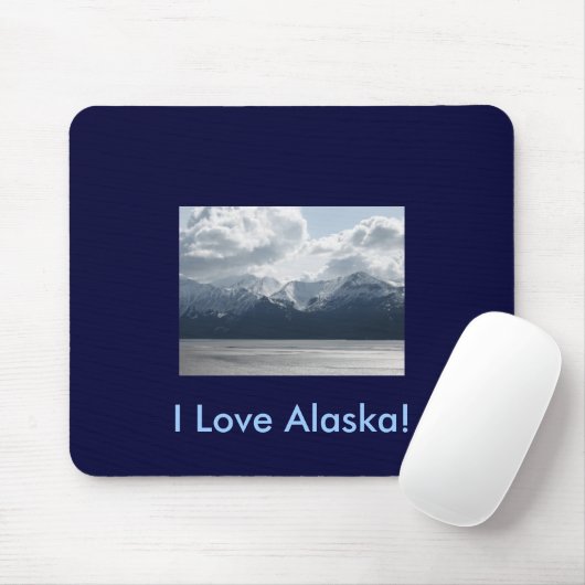 I Liebe Alaska! Mousepad (Mit Mouse)
