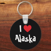 I Liebe Alaska Schlüsselanhänger (Vorderseite)