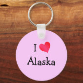 I Liebe Alaska Schlüsselanhänger (Vorderseite)