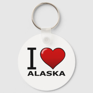 I LIEBE ALASKA SCHLÜSSELANHÄNGER