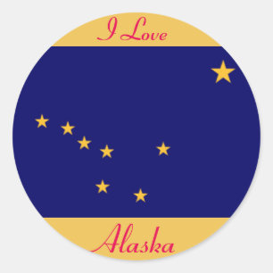 I Liebe Alaska Sticker