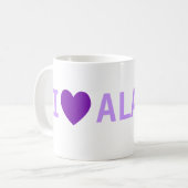 I LIEBE ALASKA Tasse (Vorderseite Links)