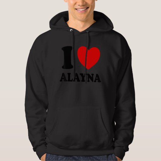 I Liebe Alayna Hoodie (Vorderseite)