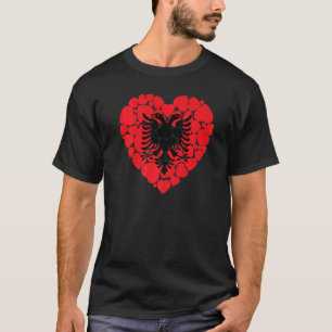 I Liebe Albanien Flaggen Albanien T-Shirt