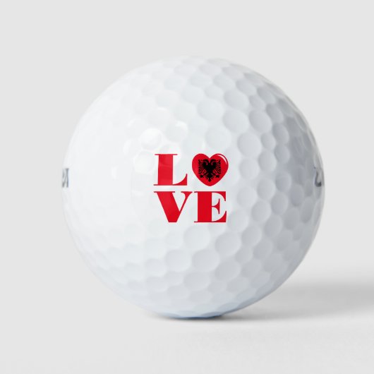 I Liebe Albanien Golfball (Vorderseite)