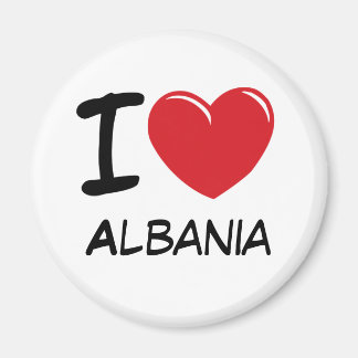 I Liebe Albanien Magnet