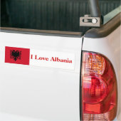 I Liebe-Albanien-Stoßdämpfer Autoaufkleber (Auf Lkw)