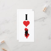 I Liebe Albanien Vertikal I Herz Albanien Flag Kar Karte (Vorderseite/Rückseite Beispiel)