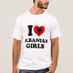 I Liebe Albanische Mädchen T-Shirt