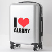 I Liebe Albany Aufkleber (Koffer)