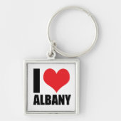 I Liebe Albany Schlüsselanhänger (Vorne)