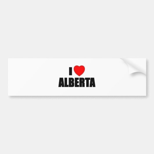 I Liebe Alberta Autoaufkleber (Vorne)