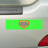 I Liebe Alberta, Regenbogenherz Autoaufkleber (Auf Auto)