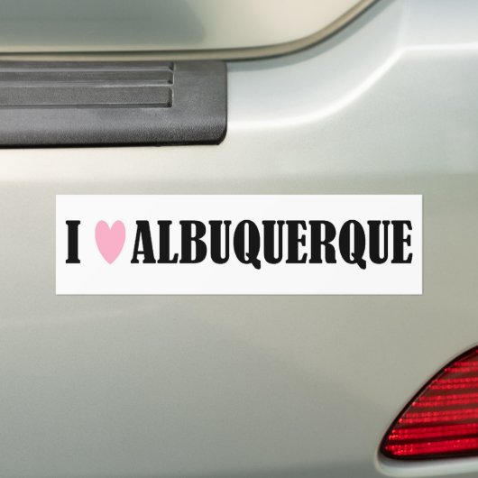 I Liebe-Albuquerque-Autoaufkleber Autoaufkleber (Auf Auto)