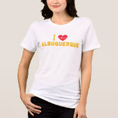 i Liebe Albuquerque, New Mexico Tri-Blend Shirt (Vorderseite)