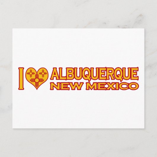 I Liebe Albuquerque, NM Postkarte (Vorderseite)