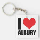 I Liebe Albury Schlüsselanhänger (Vorderseite)