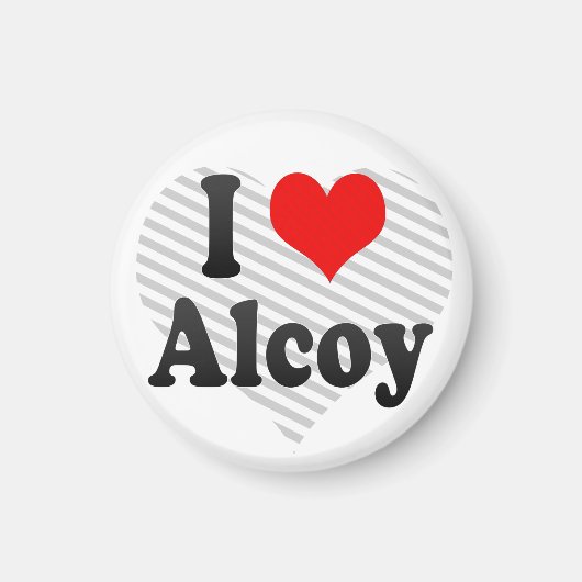 I Liebe Alcoy, Spanien Magnet (Vorne)