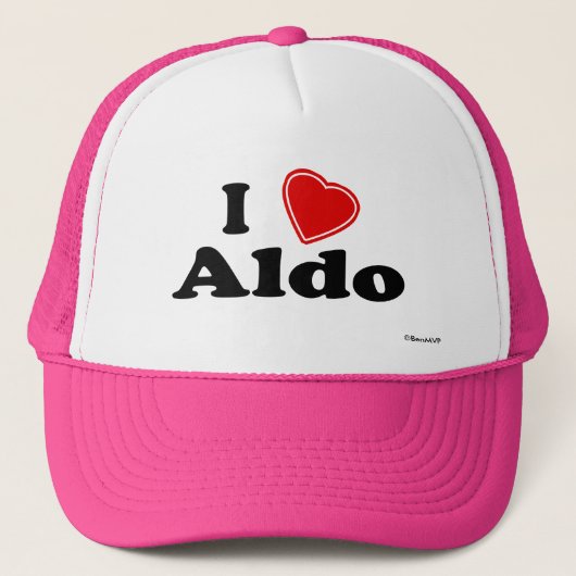 I Liebe Aldo Truckerkappe (Vorderseite)
