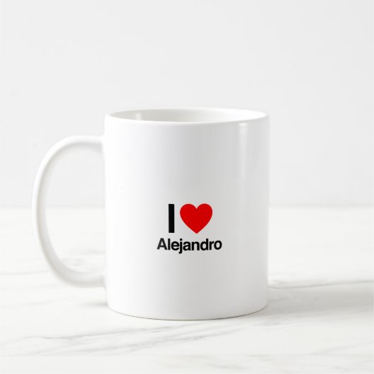 i Liebe alejandro Kaffeetasse (Links)
