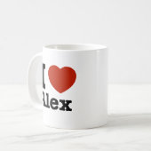 I Liebe Alex Kaffeetasse (Vorderseite Links)