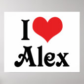 I Liebe Alex Poster (Vorne)