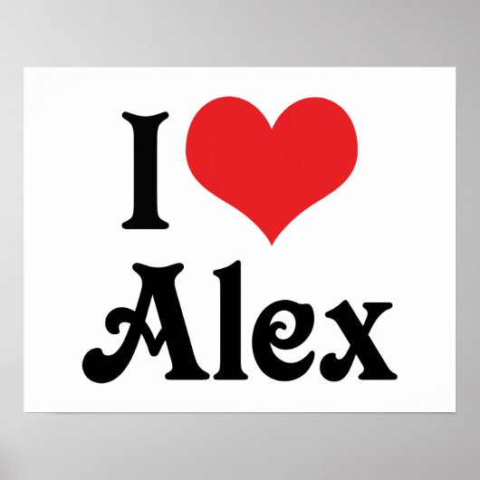 I Liebe Alex Poster (Vorne)