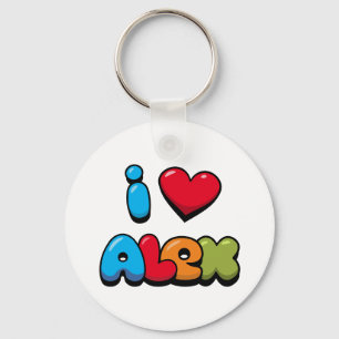 I Liebe Alex Schlüsselanhänger